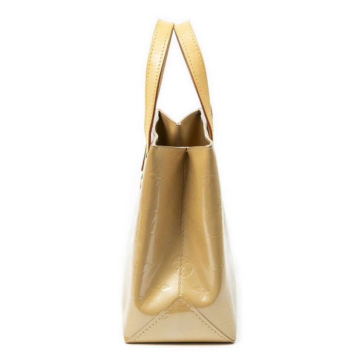 Louis Vuitton Tall Beige Monogram Vernis Handbag — view 3