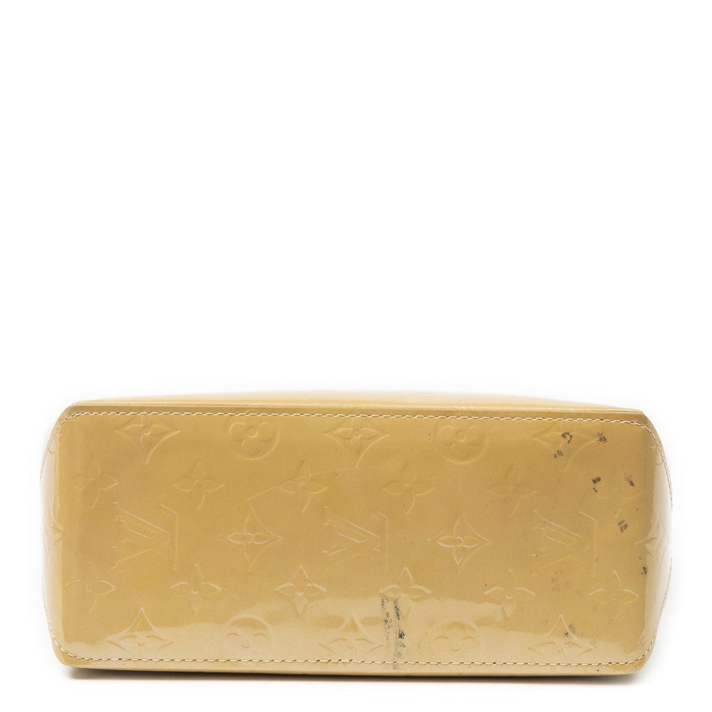 Louis Vuitton Tall Beige Monogram Vernis Handbag — view 6