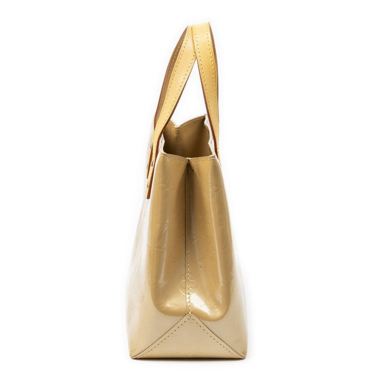 Louis Vuitton Tall Beige Monogram Vernis Handbag — view 4