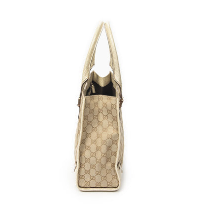 Gucci Scarlet Studs Tote Beige Ivory GG Canvas — view 3