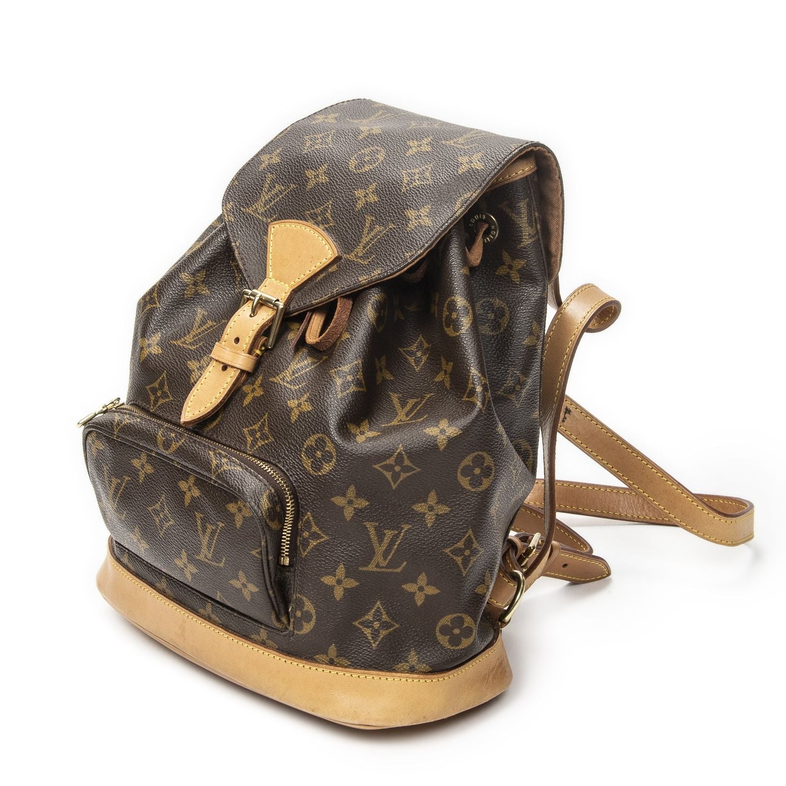 Louis Vuitton Montsouris Brown Monogram Canvas Backpack — view 2