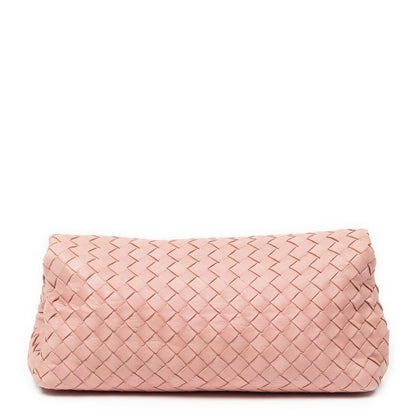 Bottega Veneta Small Flap Clutch Pink Intrecciato Leather — view 5