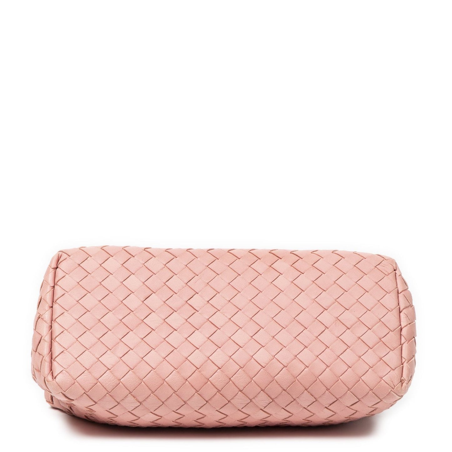 Bottega Veneta Small Flap Clutch Pink Intrecciato Leather — view 6