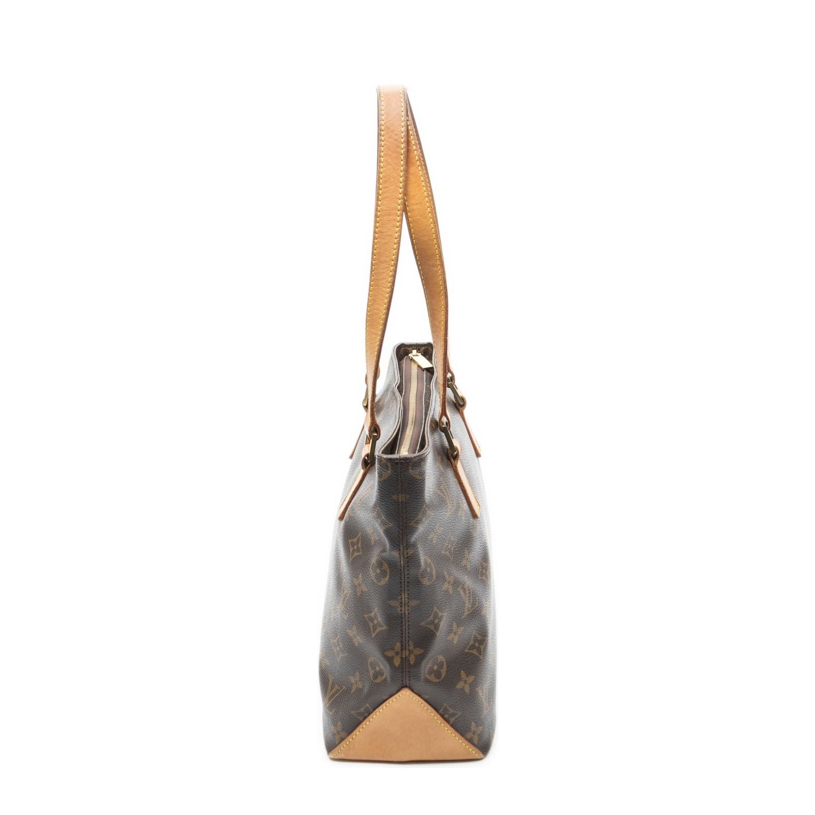 Louis Vuitton Cabas Piano Brown Monogram Canvas Tote — view 3