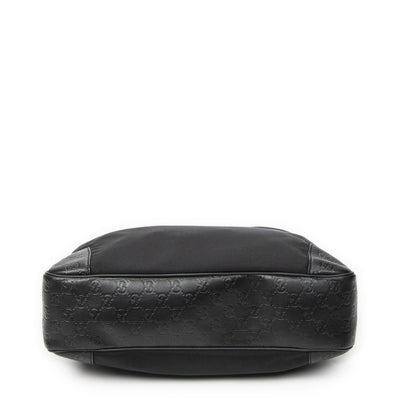 Gucci Large Front Pocket Messenger Black Nylon Canvas — view 6