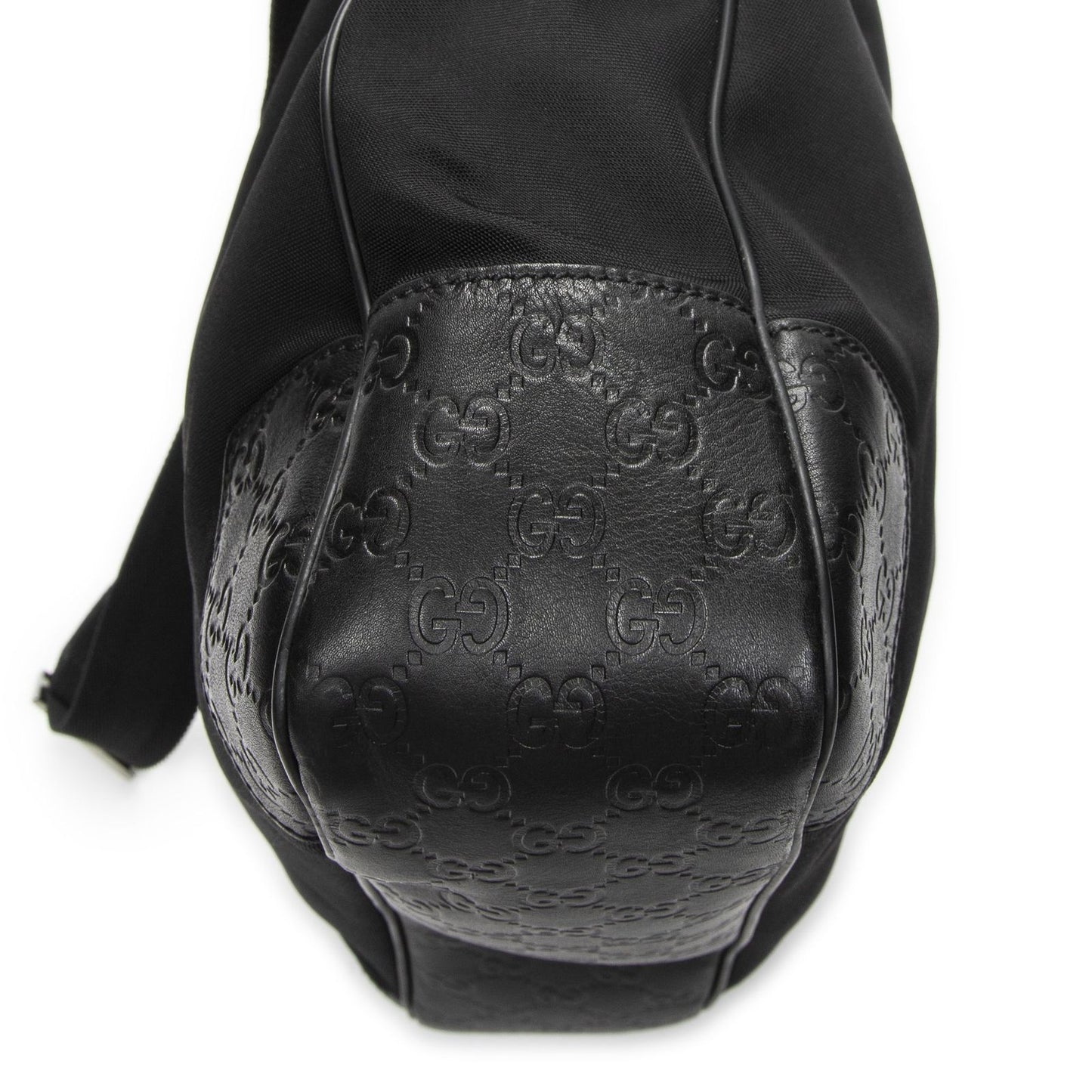 Gucci Large Front Pocket Messenger Black Nylon Canvas — view 7