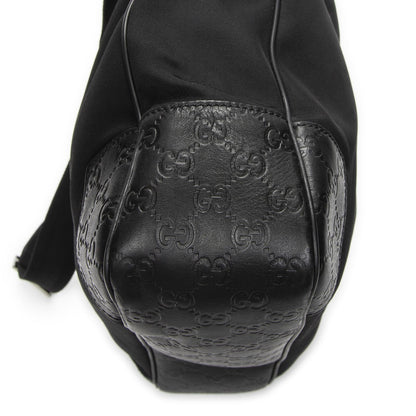 Gucci Large Front Pocket Messenger Black Nylon Canvas — view 7