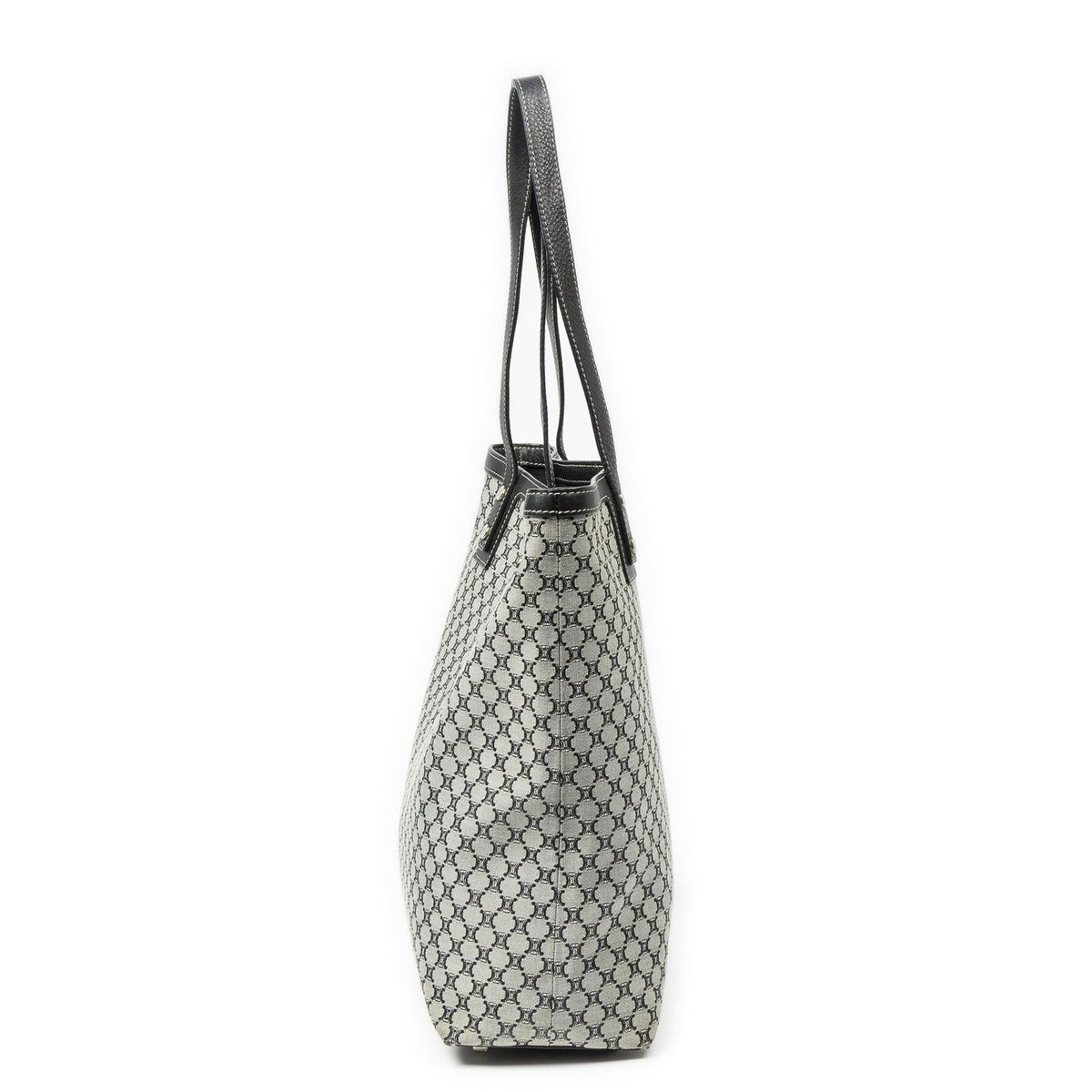 Celine Vertical Tote Black Gray Macadam Canvas — view 3