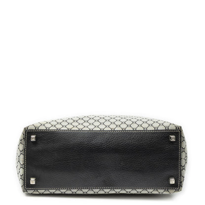 Celine Vertical Tote Black Gray Macadam Canvas — view 6