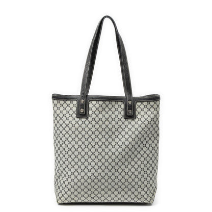 Celine Vertical Tote Black Gray Macadam Canvas — view 5
