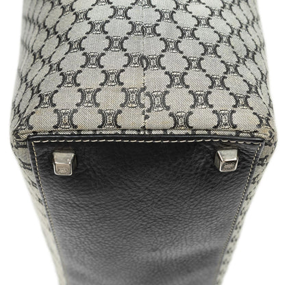 Celine Vertical Tote Black Gray Macadam Canvas — view 7