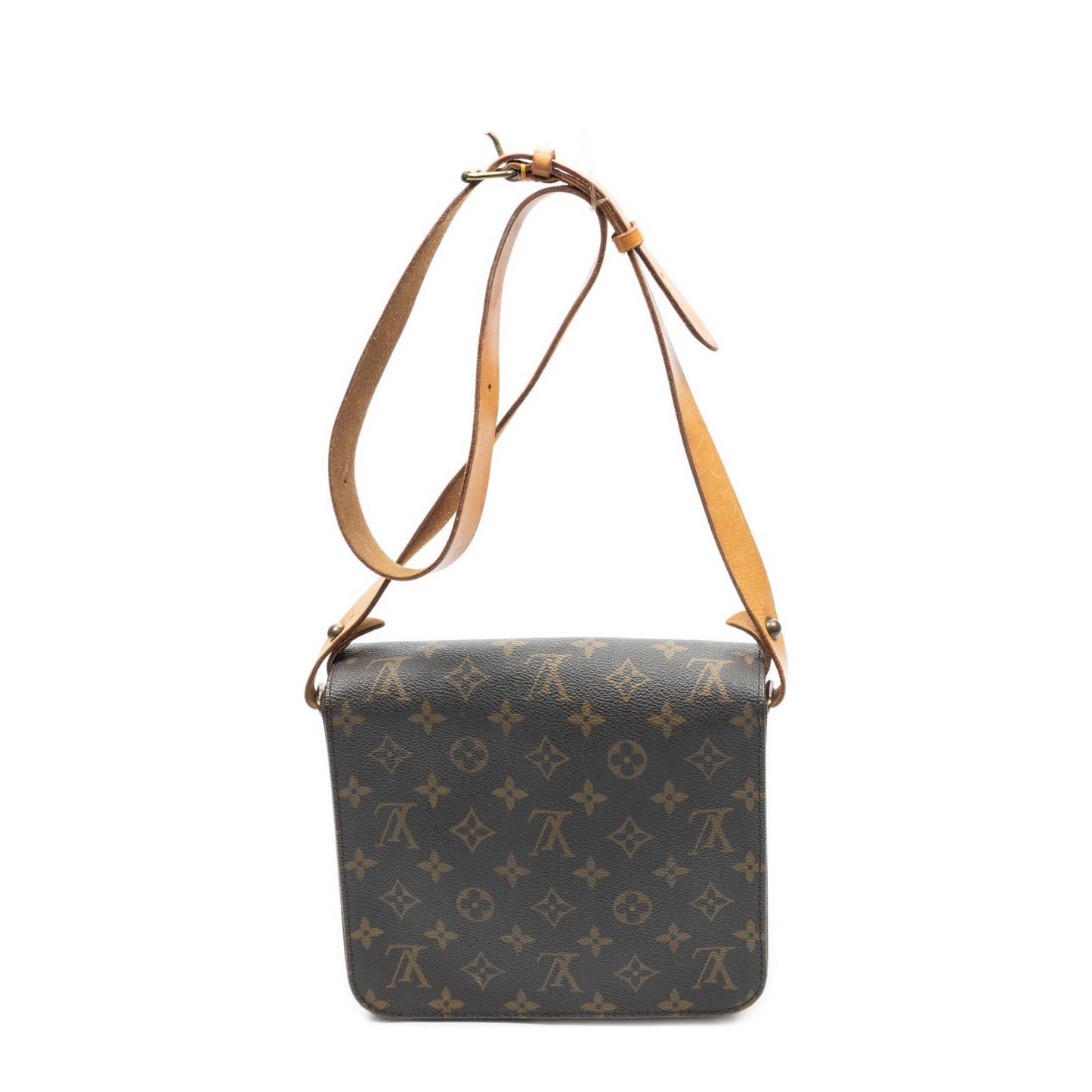 Louis Vuitton Cartouchiere Brown Monogram Canvas Handbag — view 5