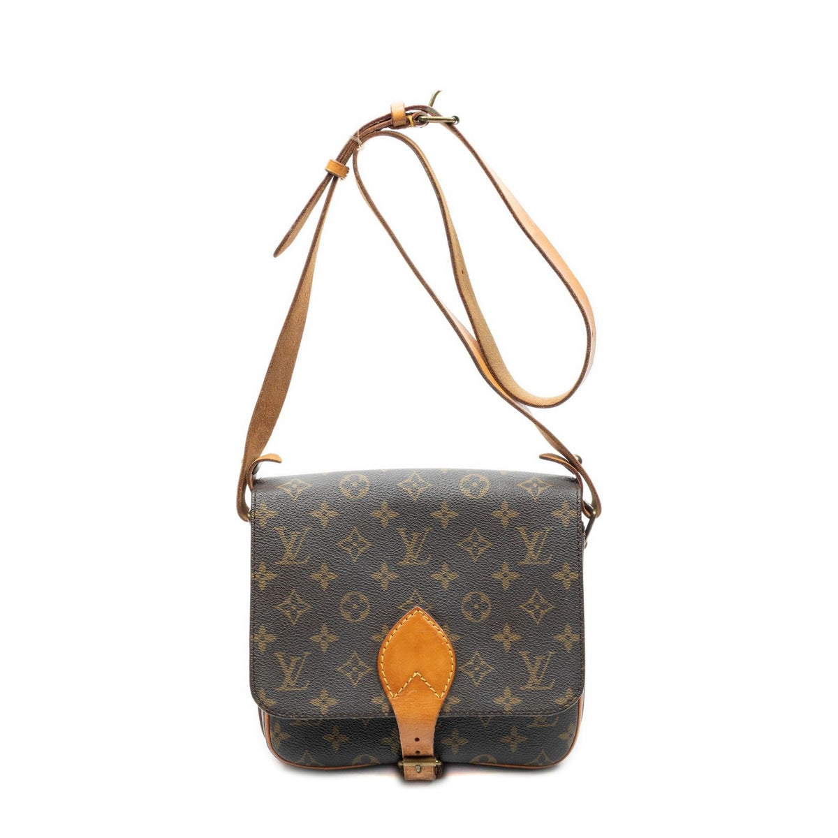 Louis Vuitton Cartouchiere Brown Monogram Canvas Handbag
