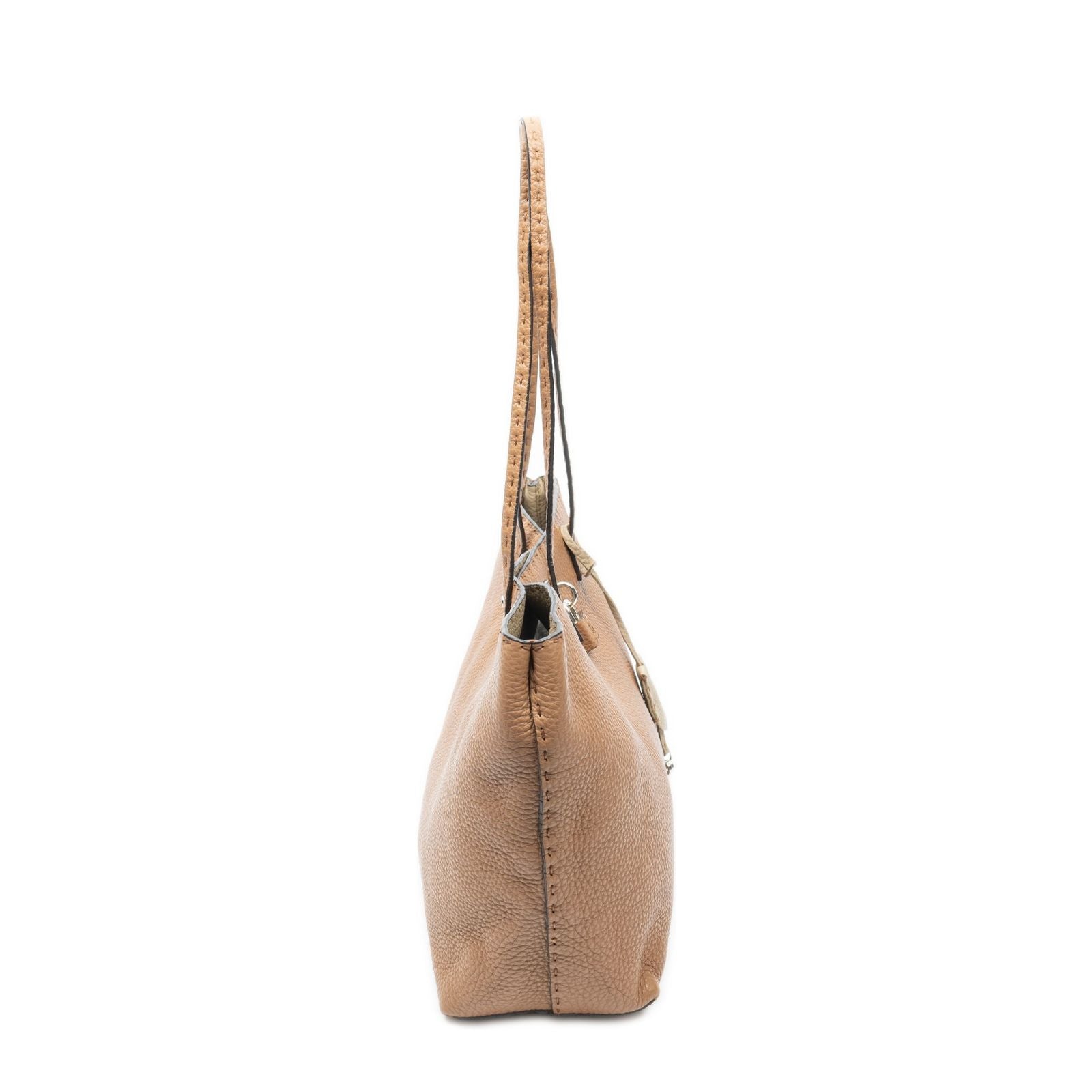 Fendi Carla Tote Brown Selleria Leather — view 4