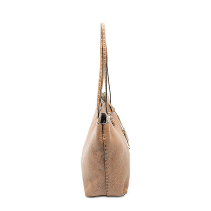 Fendi Carla Tote Brown Selleria Leather — view 4