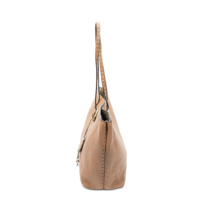 Fendi Carla Tote Brown Selleria Leather — view 3