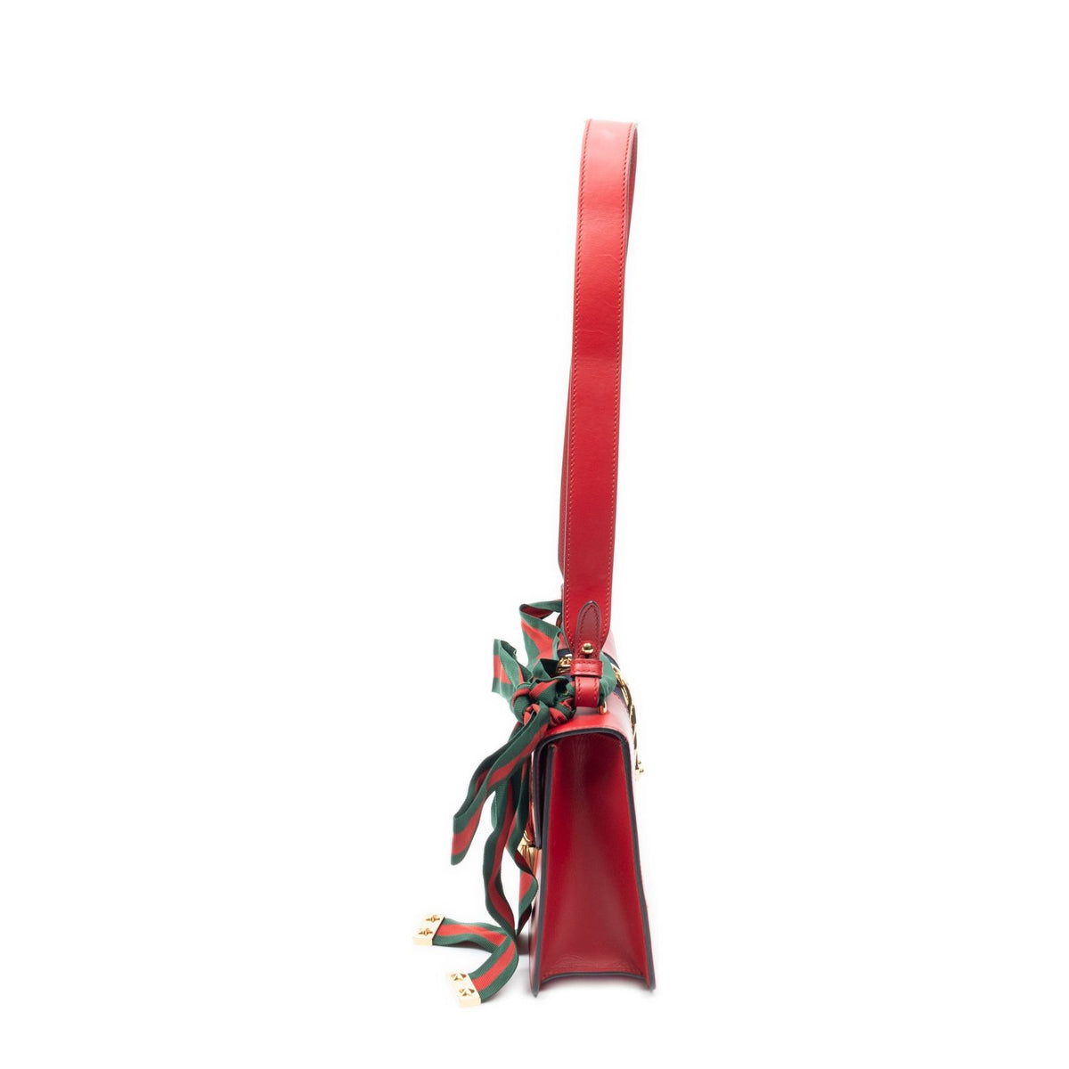 Gucci Small Sylvie Bag Red Smooth Leather — view 3