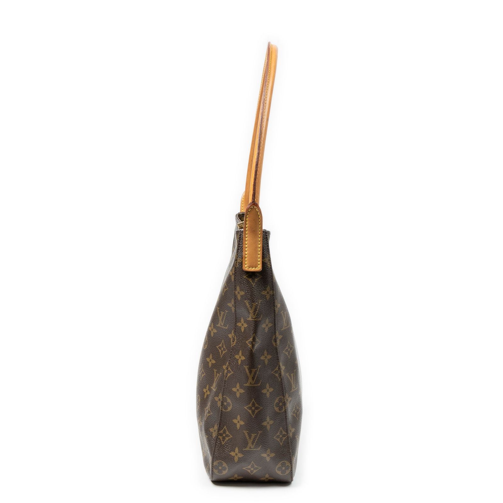 Louis Vuitton Looping Brown Monogram Canvas Shoulder Bag — view 4