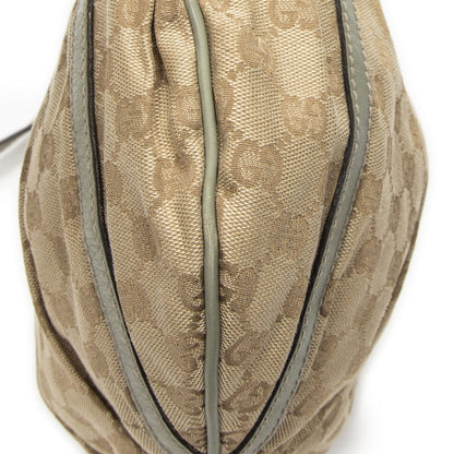 Gucci Large Shape D-ring Abbey Messenger Beige Light Green GG Canvas — view 7