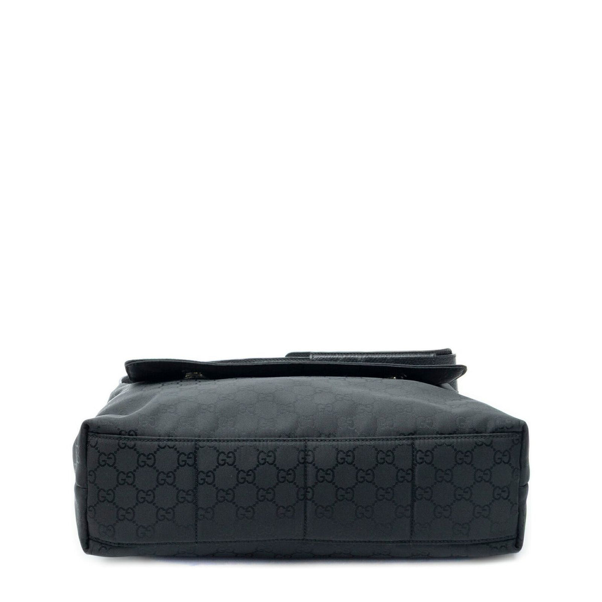 Gucci g Square Flap Bag Messenger Black Nylon Canvas — view 6