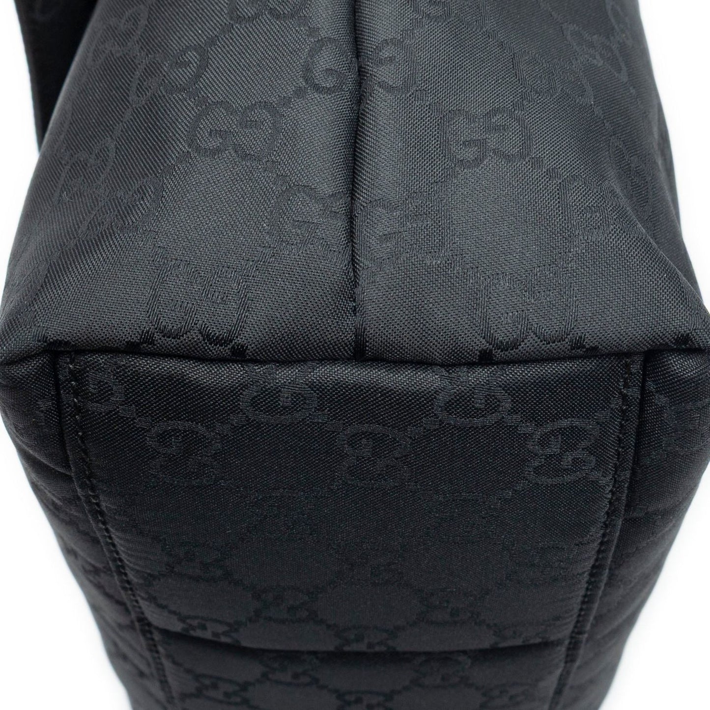 Gucci g Square Flap Bag Messenger Black Nylon Canvas — view 7