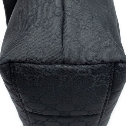 Gucci g Square Flap Bag Messenger Black Nylon Canvas — view 7