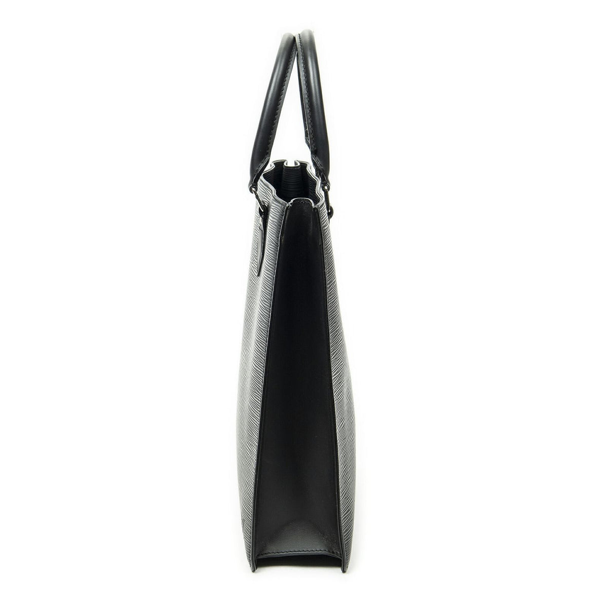Louis Vuitton Sac Plat Black Epi Handbag — view 3