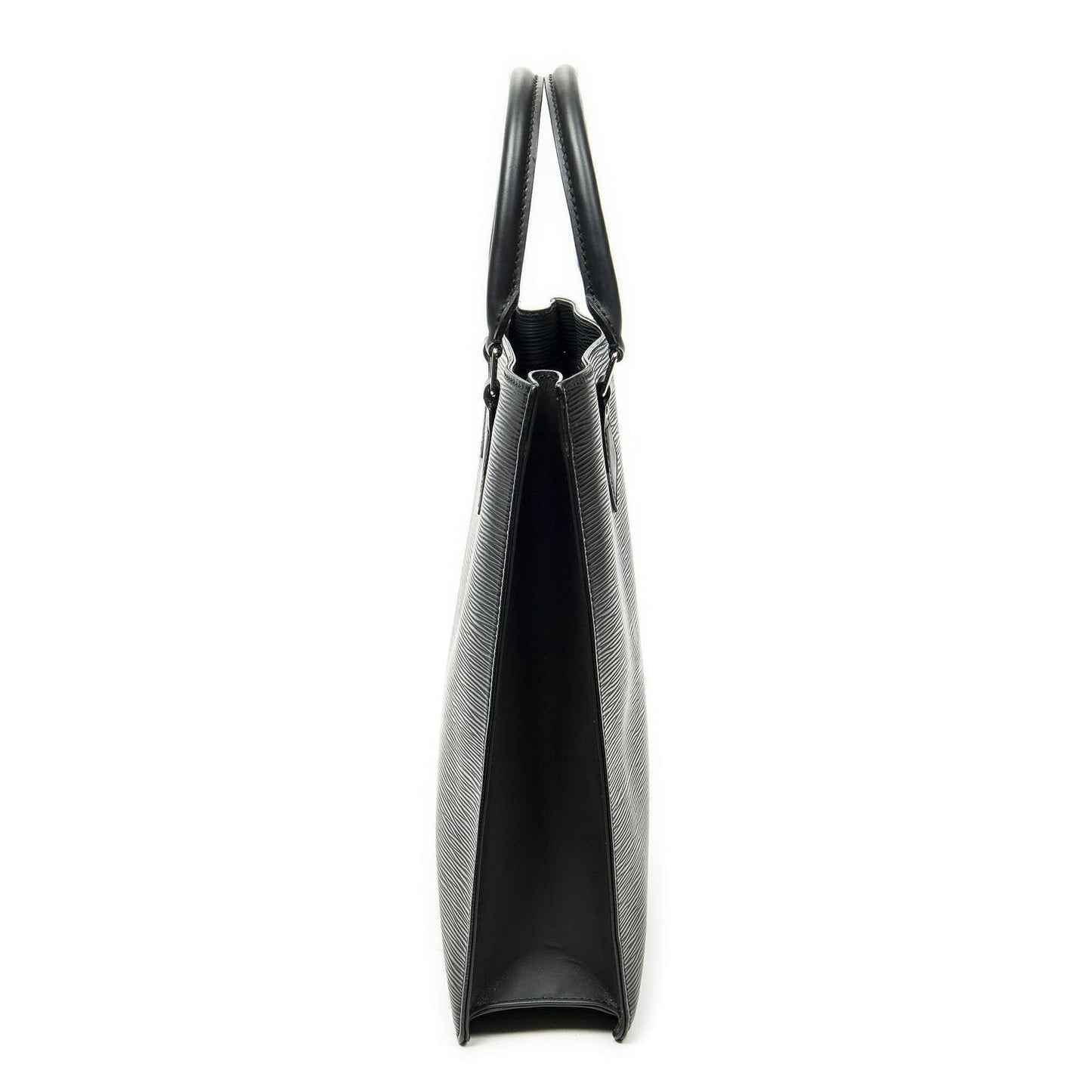 Louis Vuitton Sac Plat Black Epi Handbag — view 4