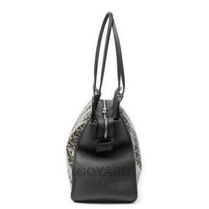 Goyard Hardy Black Brown Goyardine Canvas Shoulder Bag — view 4