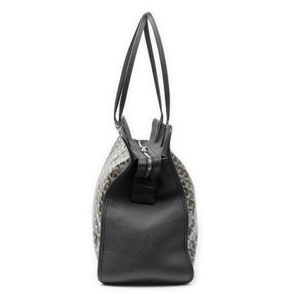Goyard Hardy Black Brown Goyardine Canvas Shoulder Bag — view 3