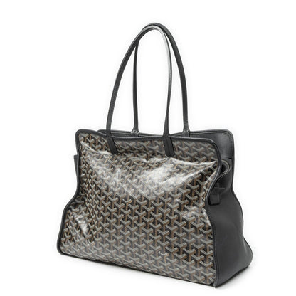 Goyard Hardy Black Brown Goyardine Canvas Shoulder Bag — view 2