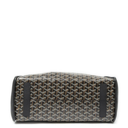 Goyard Hardy Black Brown Goyardine Canvas Shoulder Bag — view 6