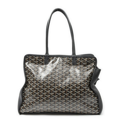 Goyard Hardy Black Brown Goyardine Canvas Shoulder Bag — view 5
