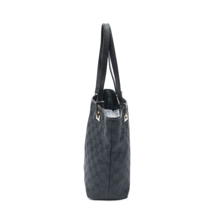 Gucci Small Bucket Tote Black GG Canvas — view 3