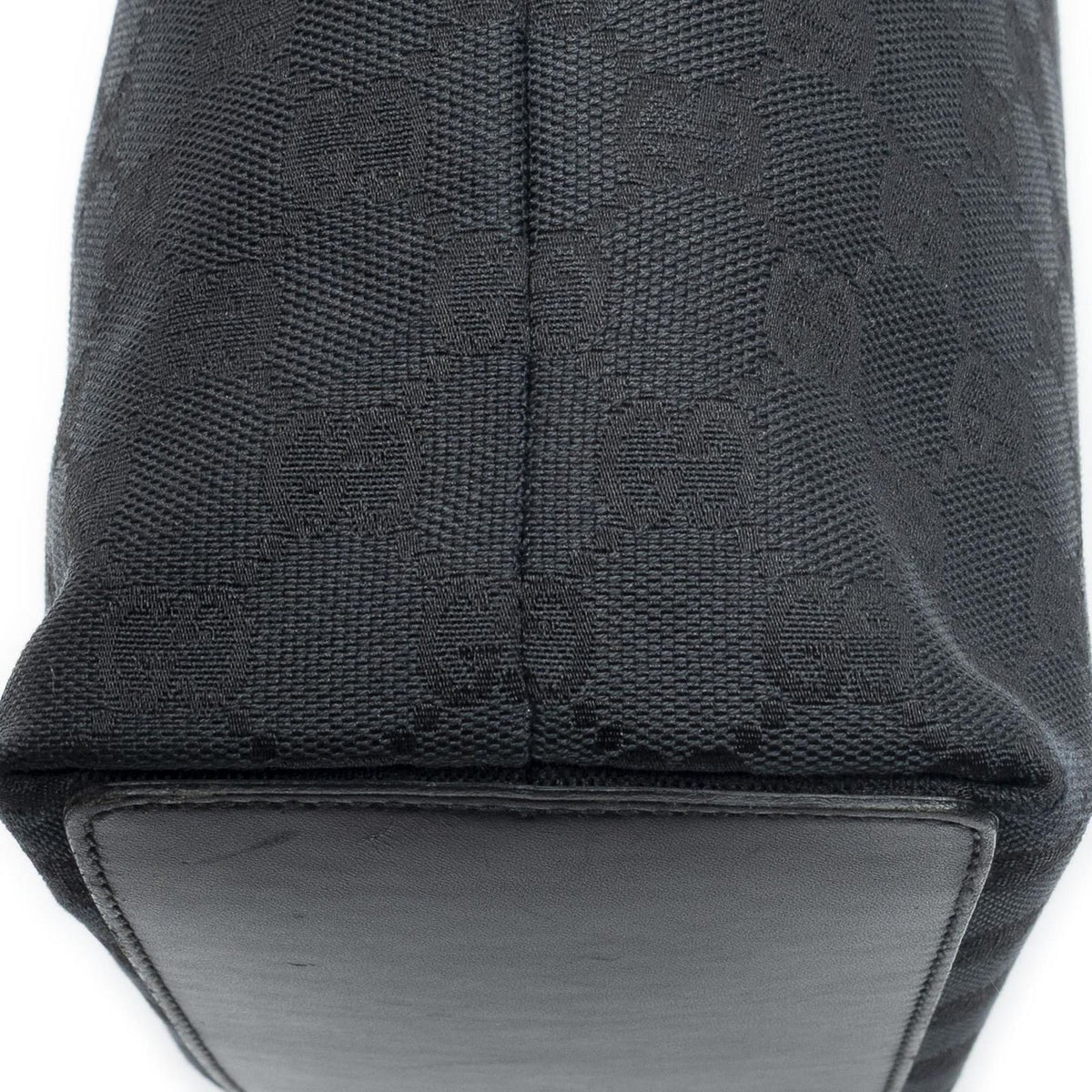 Gucci Small Bucket Tote Black GG Canvas — view 7