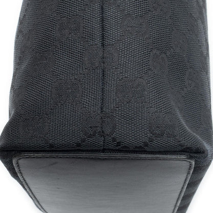 Gucci Small Bucket Tote Black GG Canvas — view 7