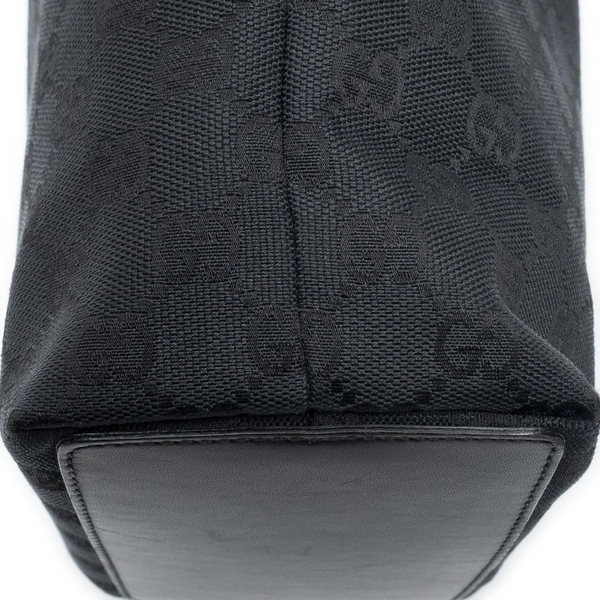 Gucci Small Bucket Tote Black GG Canvas — view 8