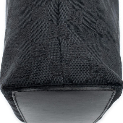 Gucci Small Bucket Tote Black GG Canvas — view 8