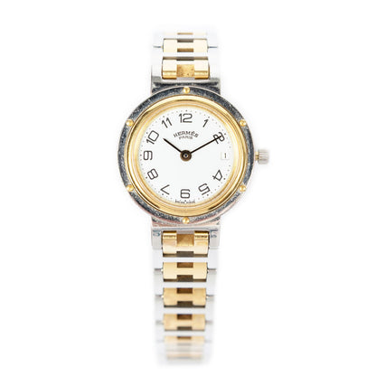 Hermes Clipper Watch Silver Plated
