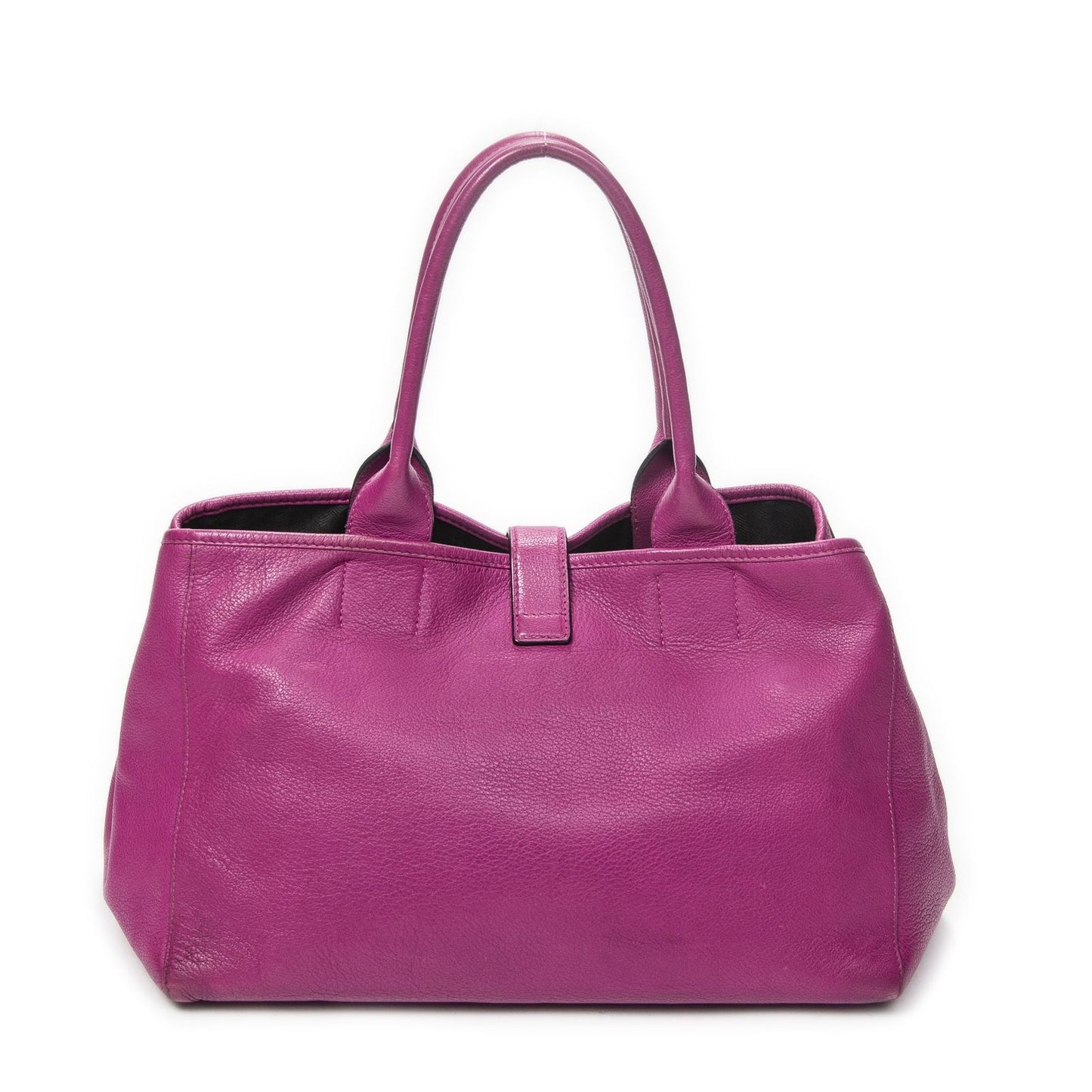 Loewe Barocco Anagram Tote Fuchsia Pink Grain Calfskin Leather — view 5