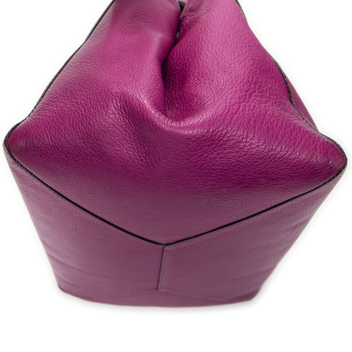 Loewe Barocco Anagram Tote Fuchsia Pink Grain Calfskin Leather — view 7