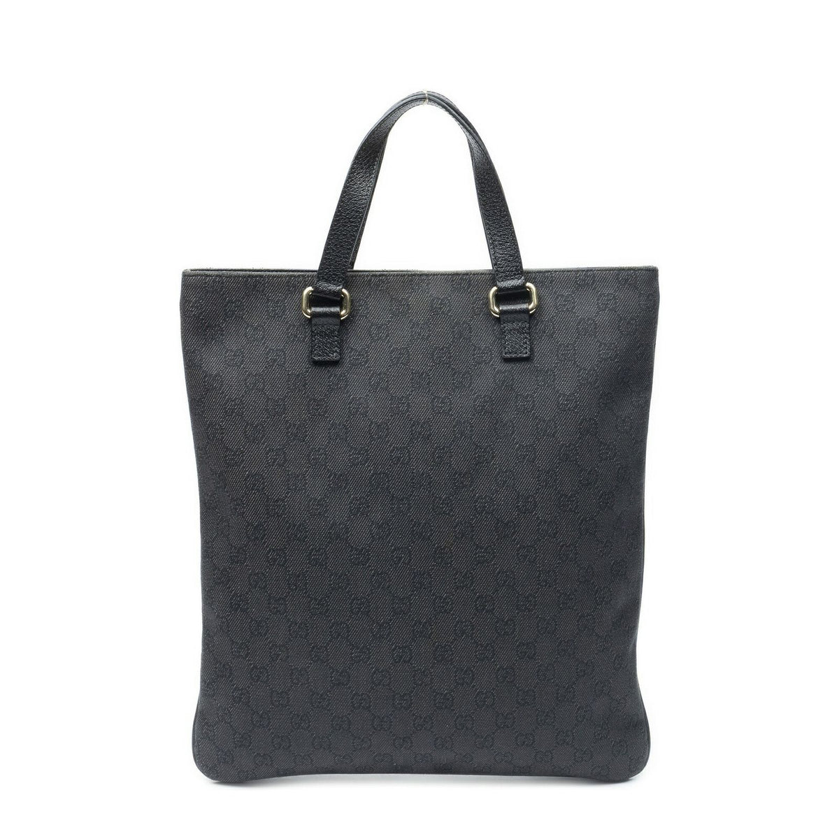 Gucci Vertical Tote Black GG Denim Canvas