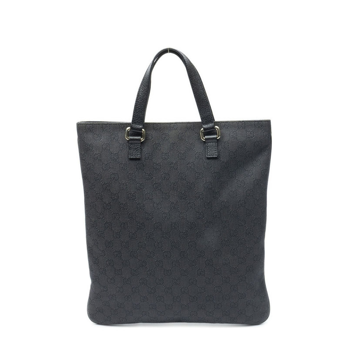 Gucci Vertical Tote Black GG Denim Canvas — view 5