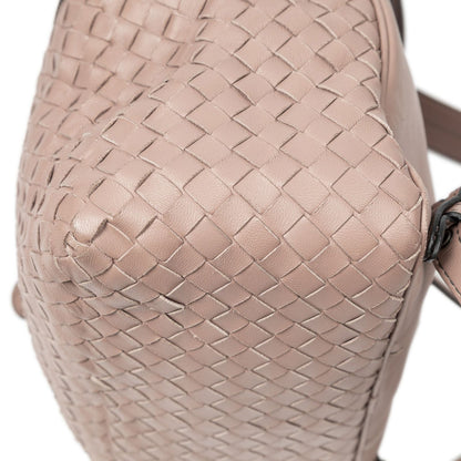 Bottega Veneta Mini Backpack Pink Intrecciato Leather — view 7