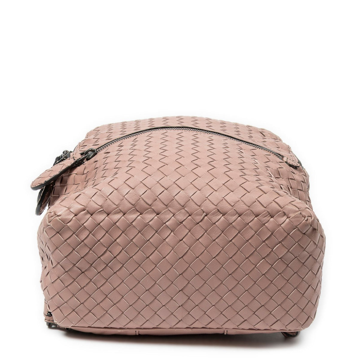 Bottega Veneta Mini Backpack Pink Intrecciato Leather — view 6