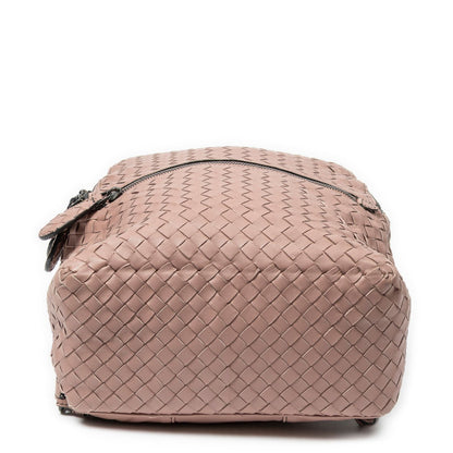 Bottega Veneta Mini Backpack Pink Intrecciato Leather — view 6