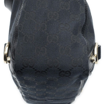 Gucci Small Abbey D Ring Tote Black GG Canvas — view 8