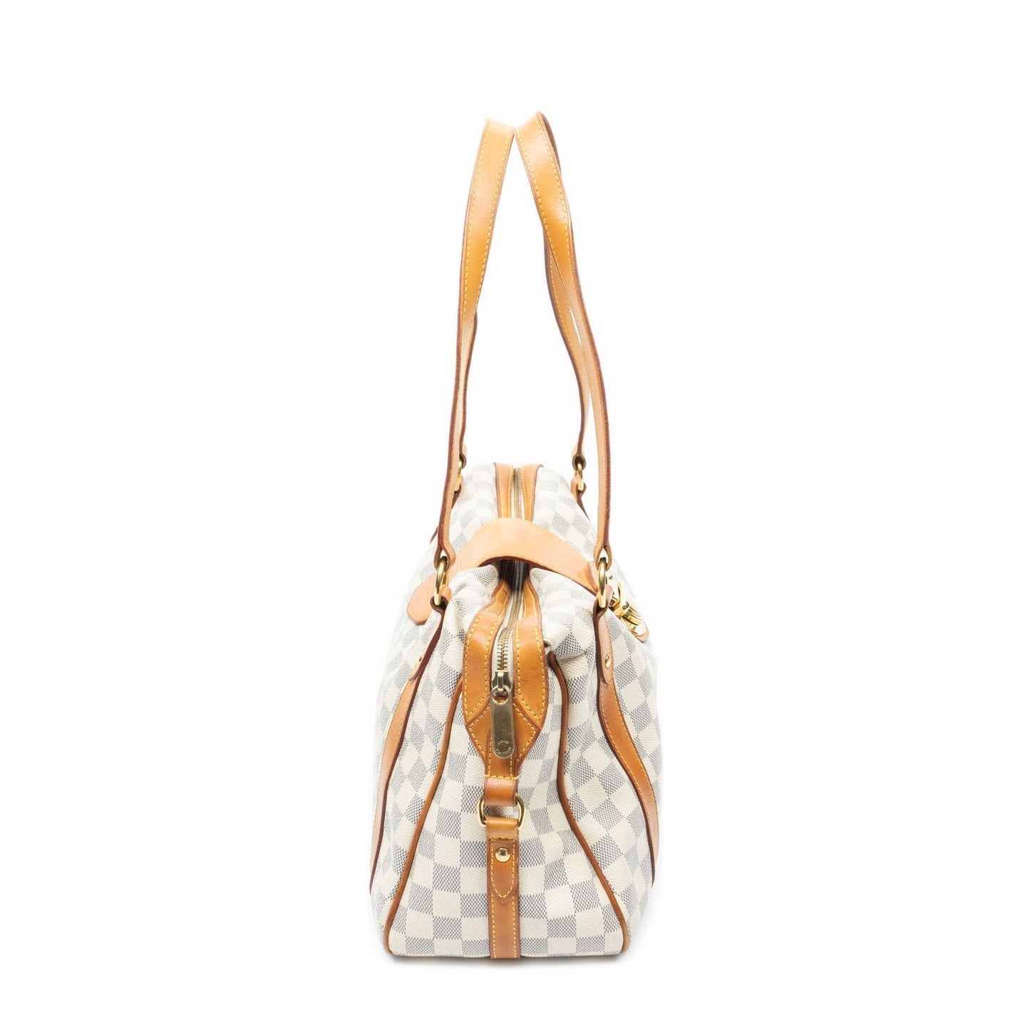 Louis Vuitton Streza Ivory Damier Azur Shoulder Bag — view 4
