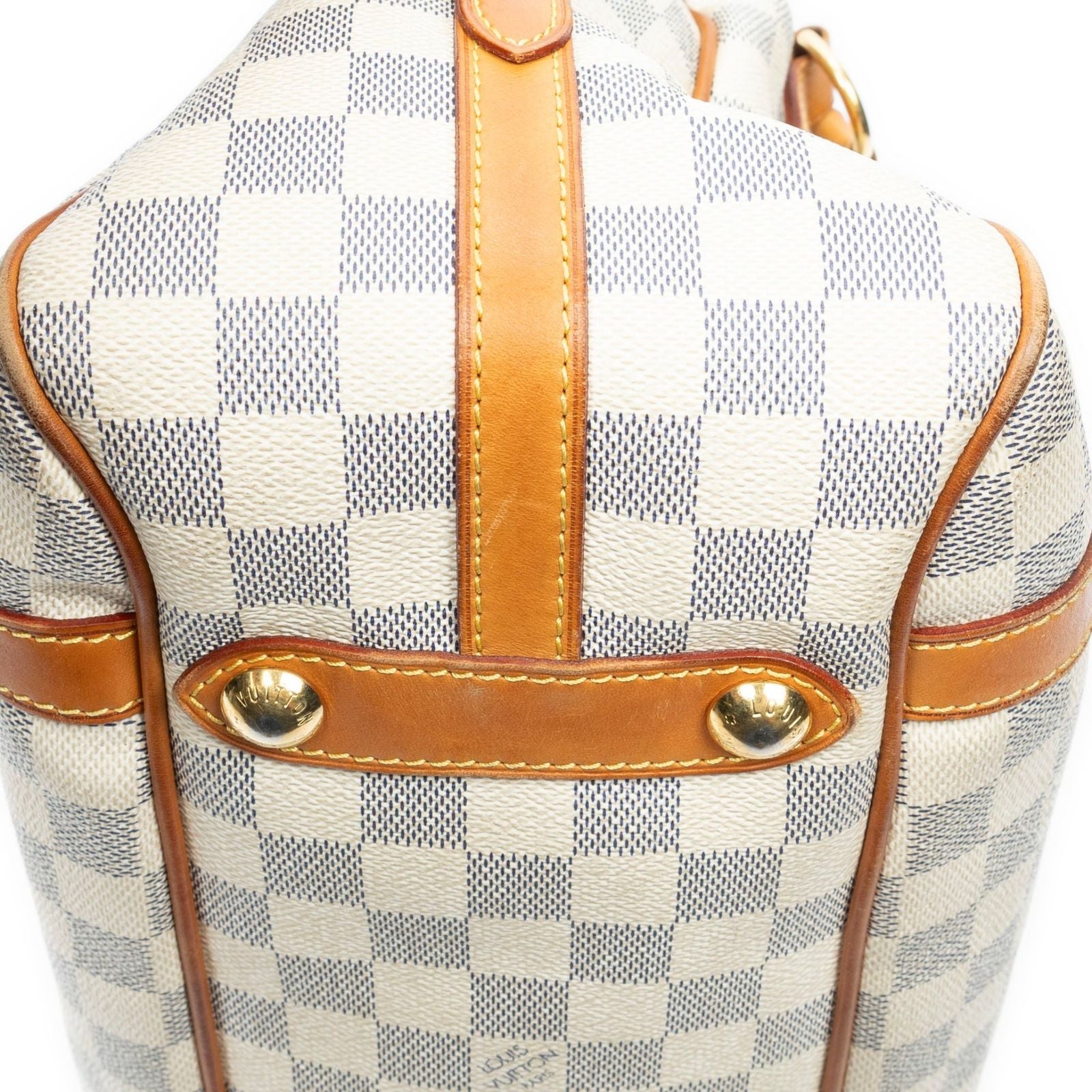 Louis Vuitton Streza Ivory Damier Azur Shoulder Bag — view 8