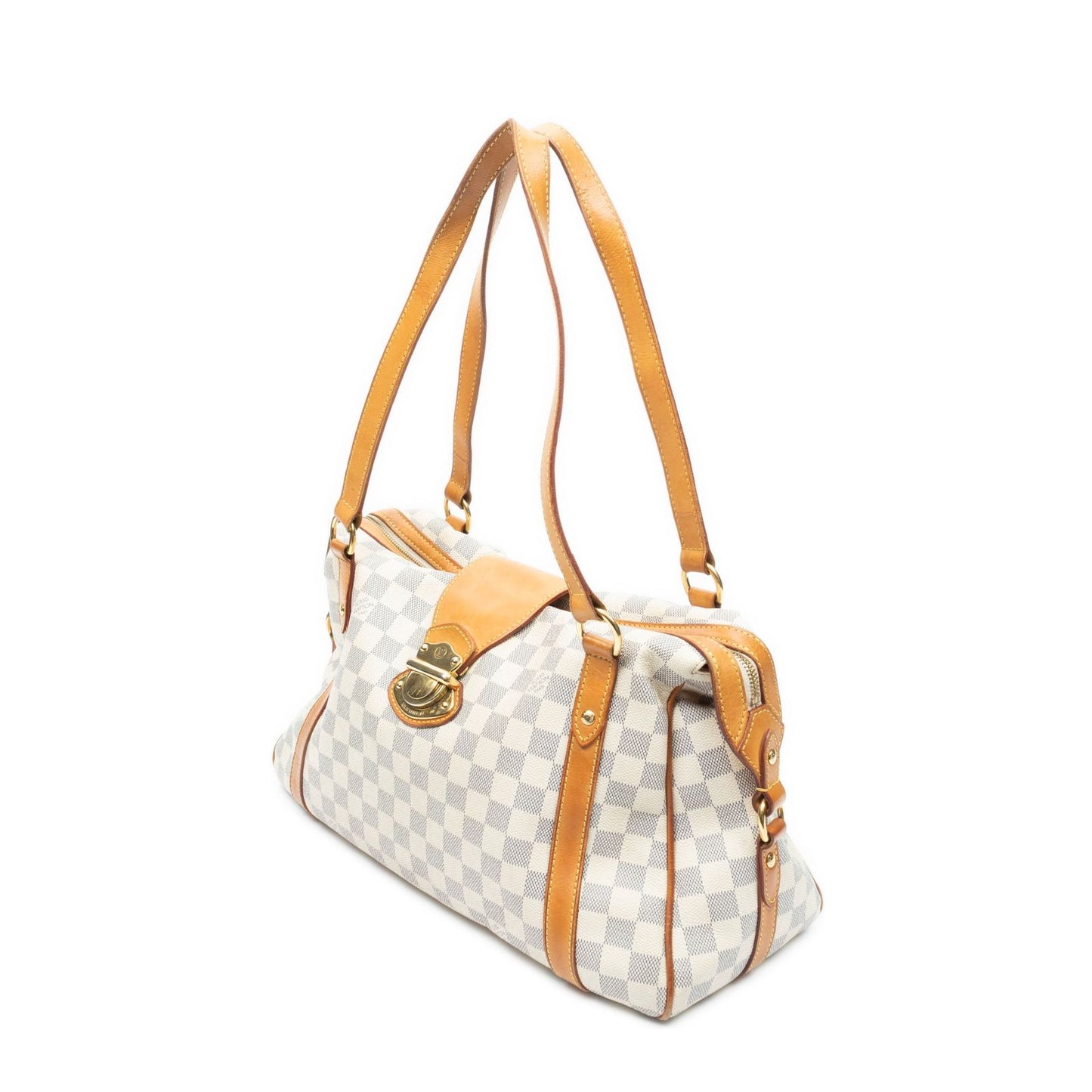 Louis Vuitton Streza Ivory Damier Azur Shoulder Bag — view 2